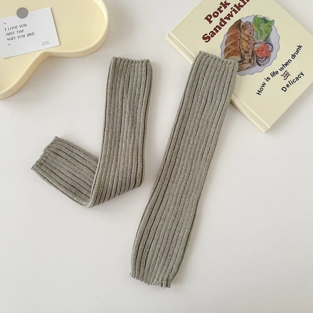 

New Knitted Leg Warmers Crochet Cold Proof Long Socks Foot Warmer Sock Women