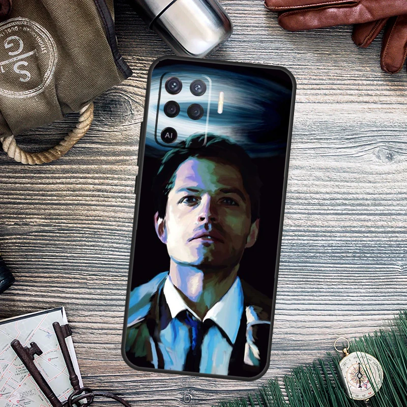 Supernatural Castiel For OPPO A74 A94 A54 A58 A78 A98 A16 A76 A96 A15 A17 A77 A5 A9 A52 A72 A79 A57S A53S Case