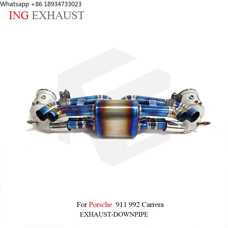 ING for Porsche 2019+ 911 992 Carrera 3.0T Turbo S Targe 4S Titanium Alloy Catback Exhaust Valve Factory Direct Sales