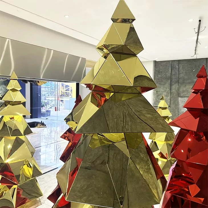 

New commercial acrylic Christmas tree large pine stand realistic function outdoor display iron tree