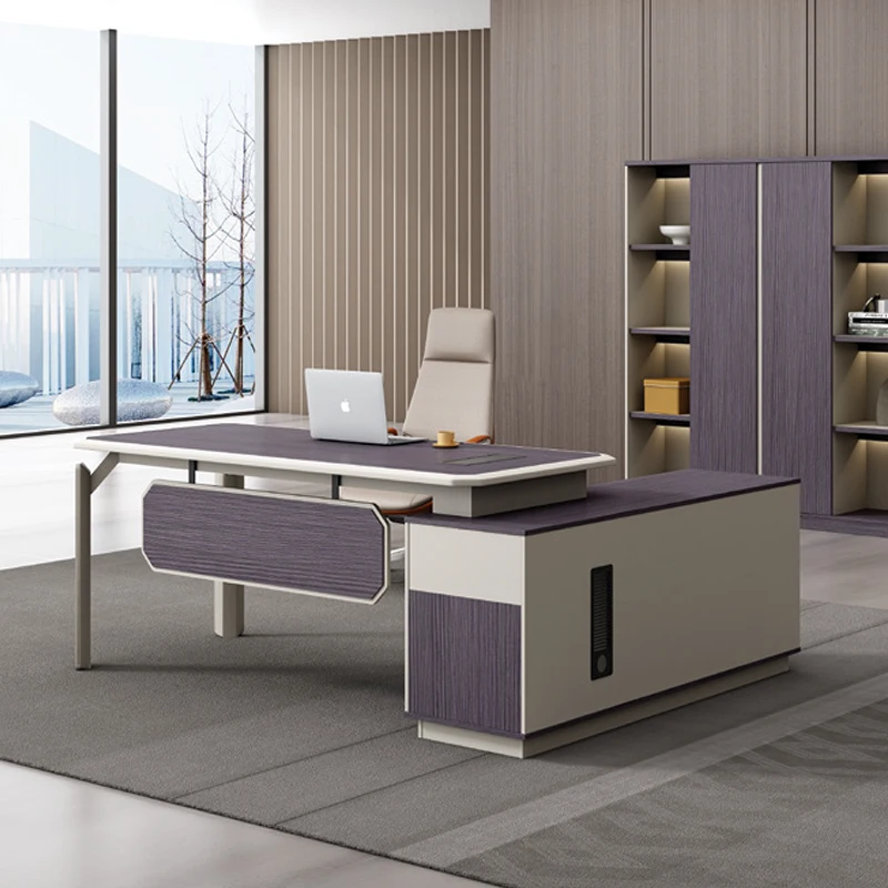 

High Quality New Executive Furniture Set Secretary Office Table Modern L Shaped Boss Computer Desk Office Desk