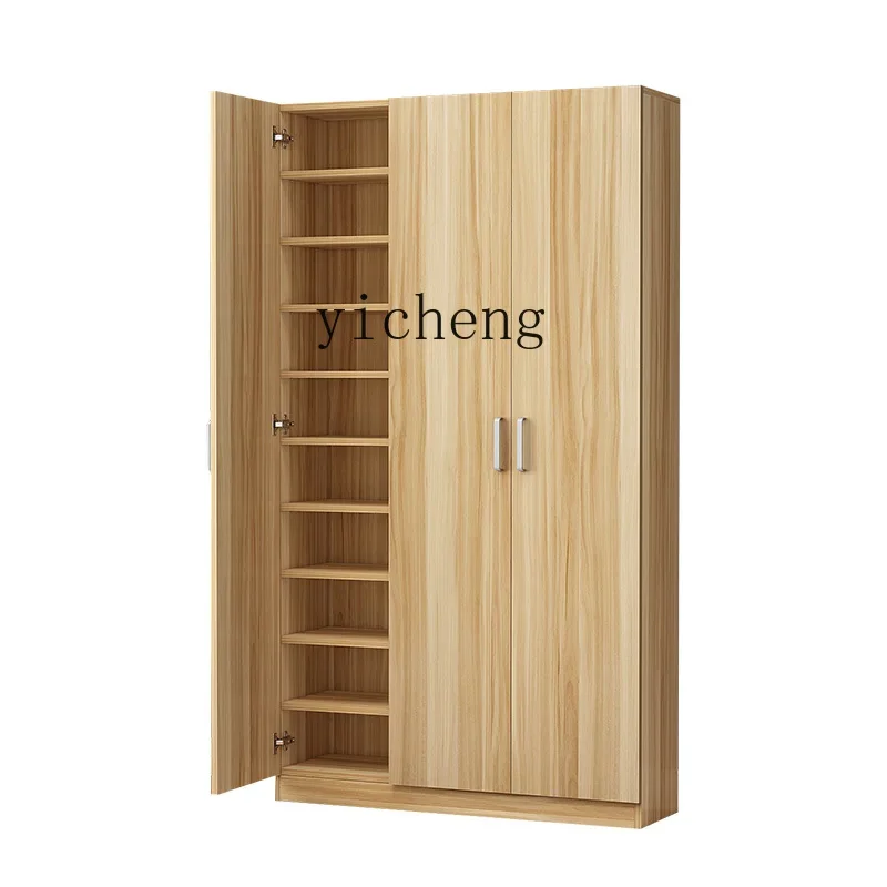 ZWS. Modern simple household large capacity wooden shoe rack shoe cabinet storage cabinet