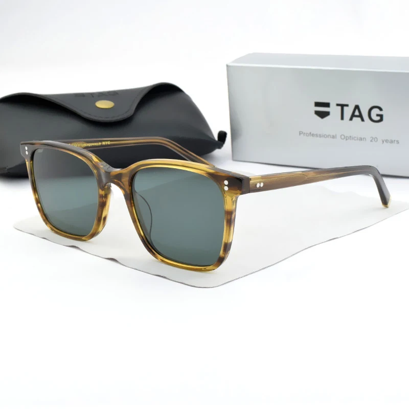 

2025 vintage sunglasses mens high quality sunglasses men UV400 Fashion retro Acetate square Luxury brand sun glasses for women