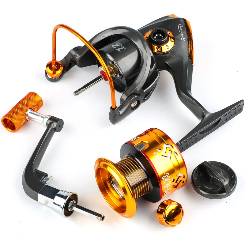 Sougayilang Spinning Fishing Combo 1.8m 2.1m 2.4m Carbon Fiber Rod and 5.5:1 High Speed Spinning Fishing Reel Fishing Kit Pesca