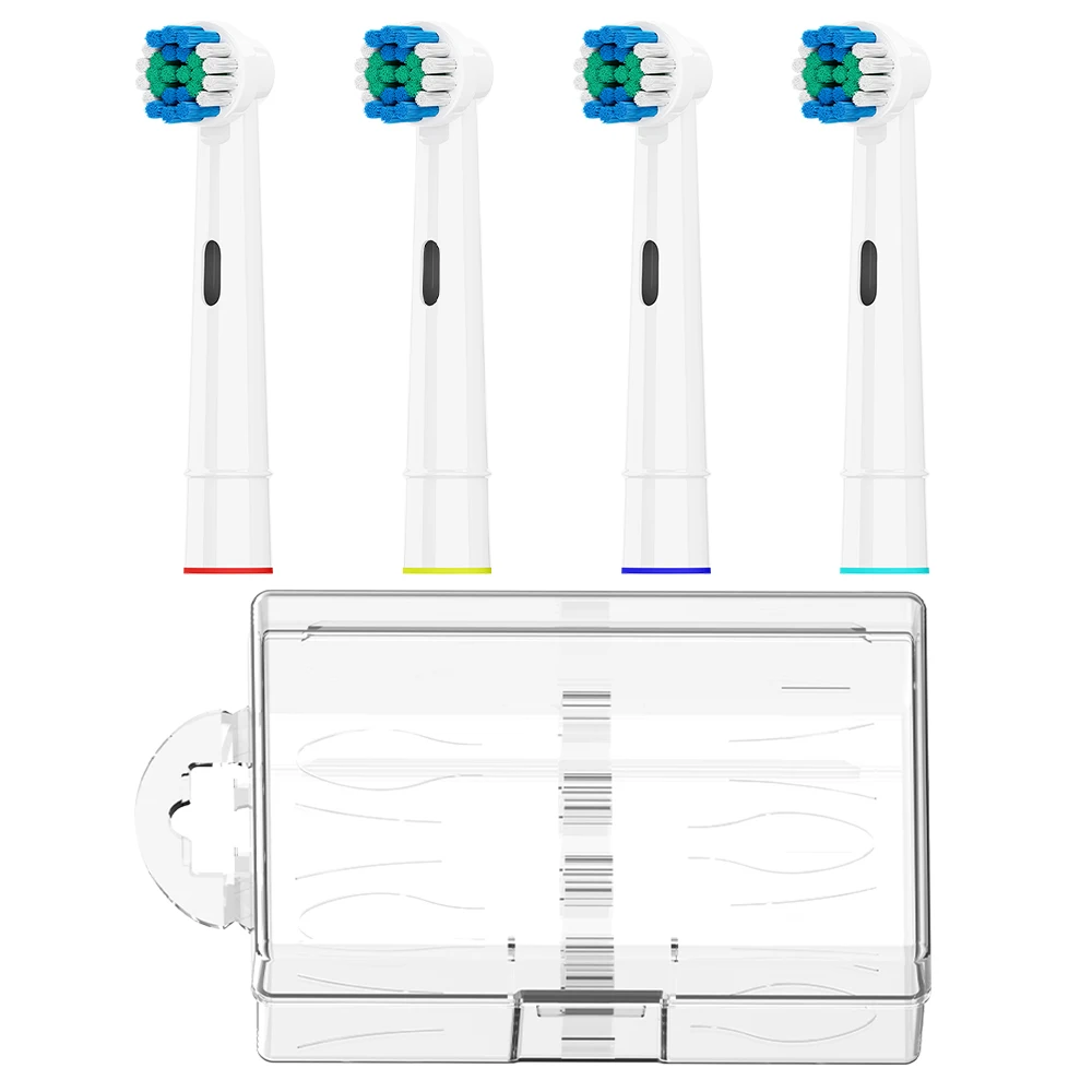 

Дорожный футляр для насадок зубных щеток и защитный бокс для сменных насадок, совместимые с электрическими зубными щетками Oral B, для моделей Pro 100 и 500.