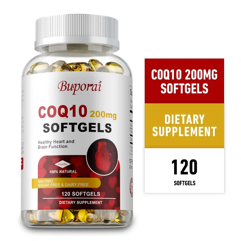 

Coenzyme Q10 Capsules COQ10 for Heart and Cardiovascular Health Energy Supplement, Healthy Brain Function, Boost Immunity