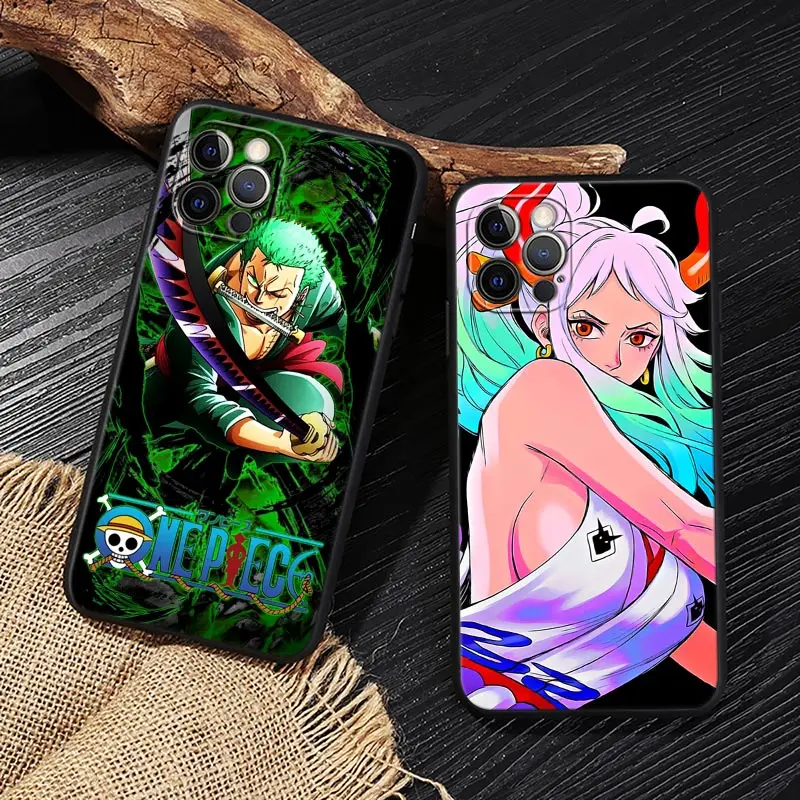 Cartoon Shanks Luffy Zoro Funda For iphone 17 Case For iPhone 16 15 11 12 13 Mini 17 Pro Max 16 Plus 17E 16E Air Case Soft Cover view 2