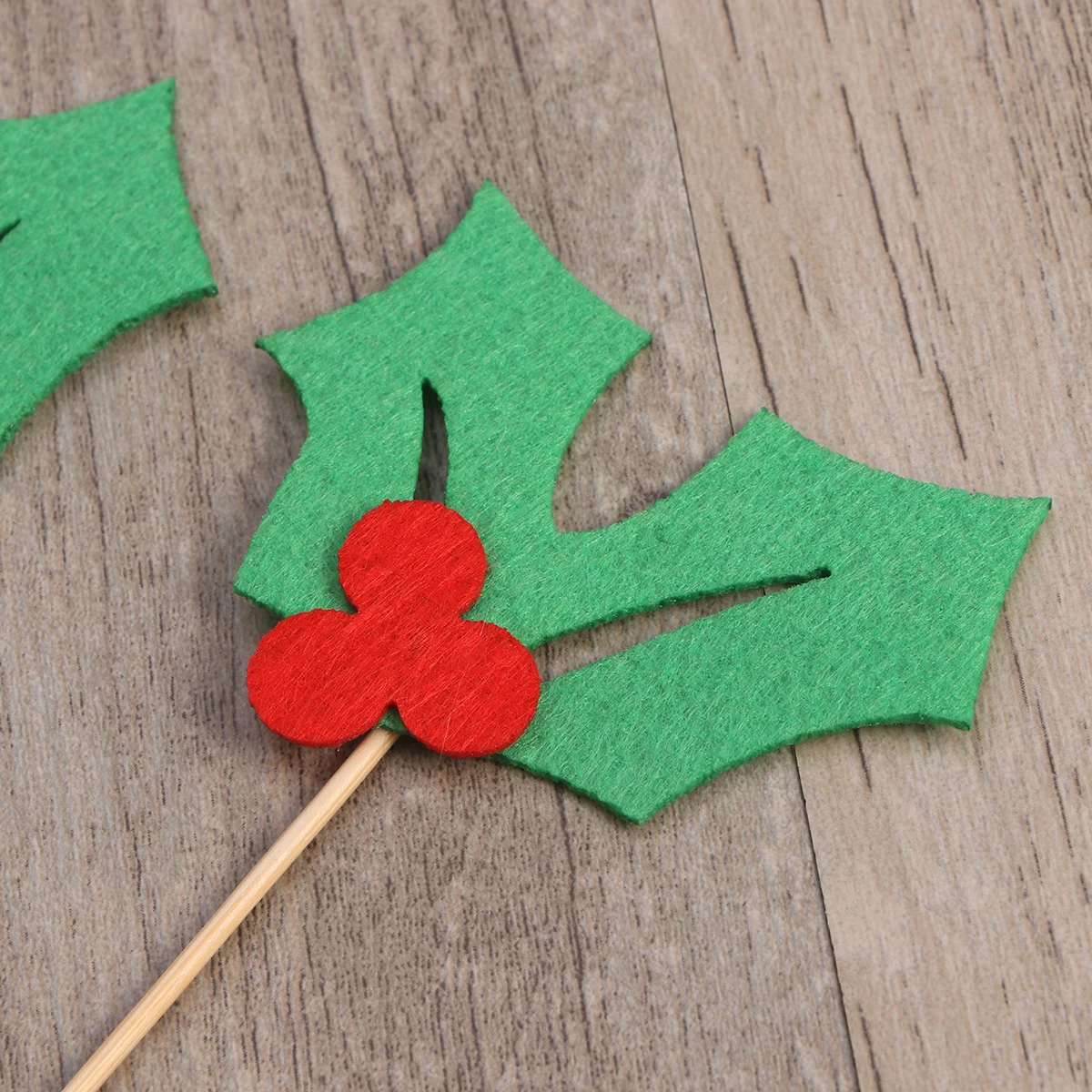 

10 Pcs Xmas Cake Picks Christmas Decorative Flag Decorations Cupcake Earth Tones