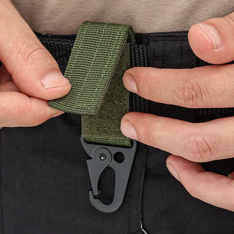 Carabiner High Strength Nylon Key Hook Military Webbing Buckle Hanging System Belt Buckle Hanging Camping Metal Accessories