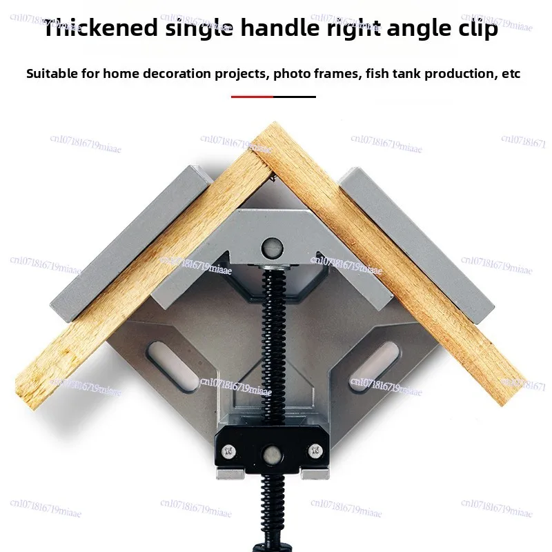 Single Handle 90 Degree Aluminum Alloy Right Angle Clip, Woodworking Clip, Angle Clip DIY Photo Frame Clip Fish Tank Furniture