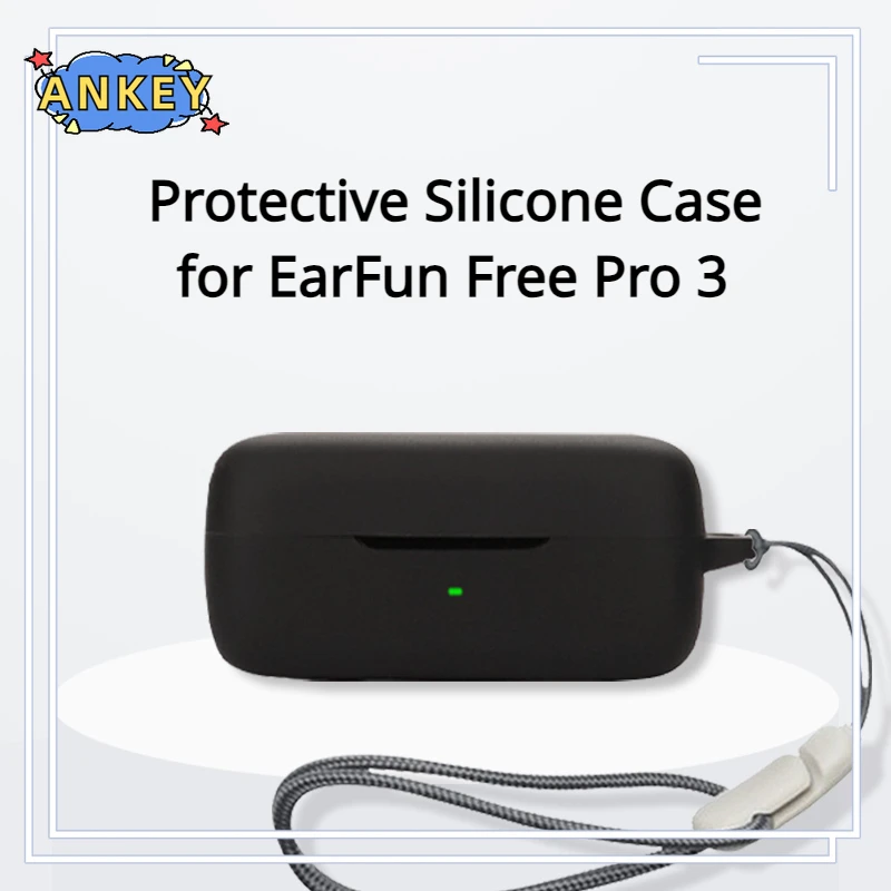 for EarFun Free Pro 3 Case Protective silicone Cute Cartoon Covers Bluetooth Earphone Shell Headphone Portable