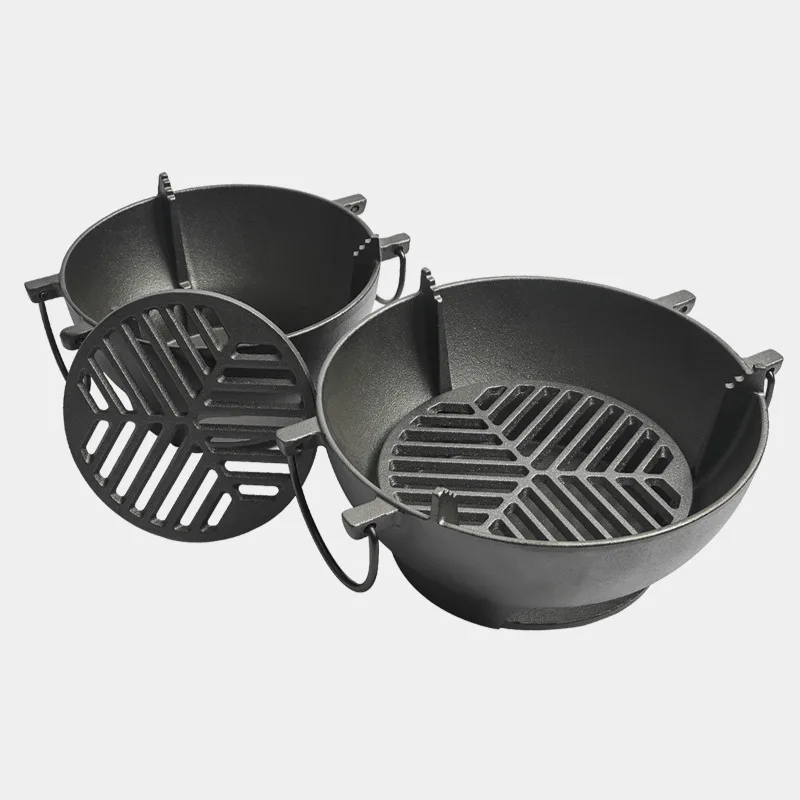 

Concave gripper, household, barbecue plate, Korean style, outdoor camping, non-stick pan iron plate