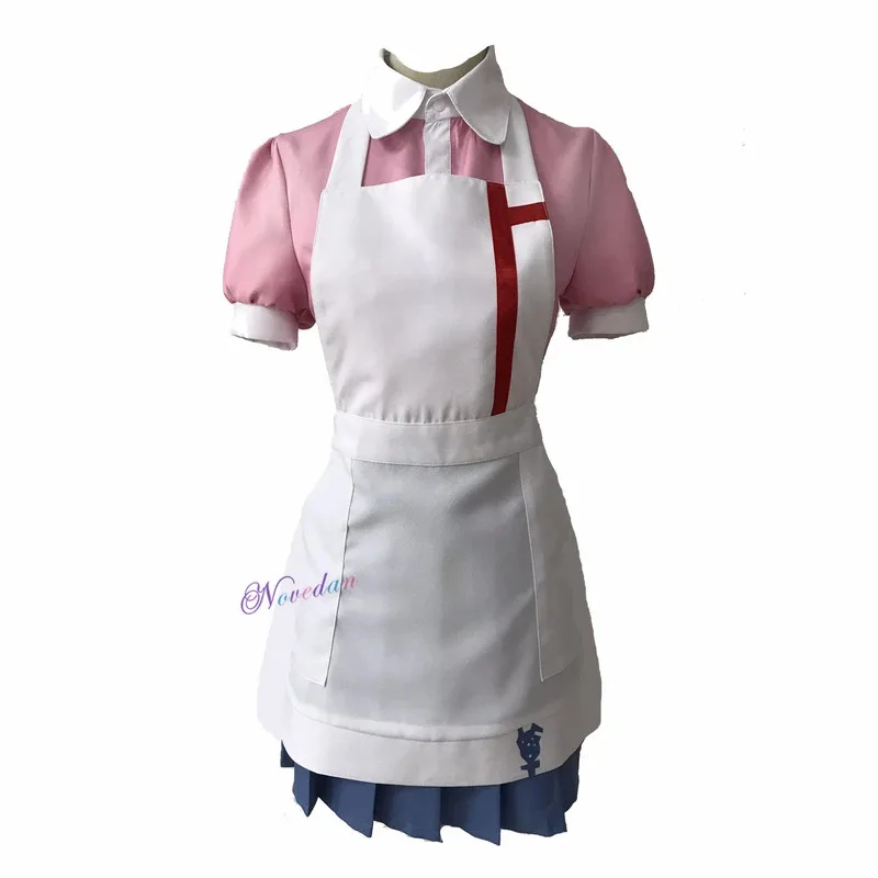 CyMikan Tsumiki تأثيري أنيمي Danganronpa Dangan Ronpa 2 تأثيري حلي النساء الزي مجموعات فستان حفلة الهالوين شعر مستعار