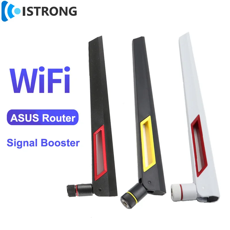 2 sztuk/partia WiFi Router zewnętrzna antena 10dbi wysoki zysk dwuzakresowy wzmacniacz 2.4G 5.8G WLAN wzmacniacz sygnału RP-SMA dla ASUS AC88U/68U