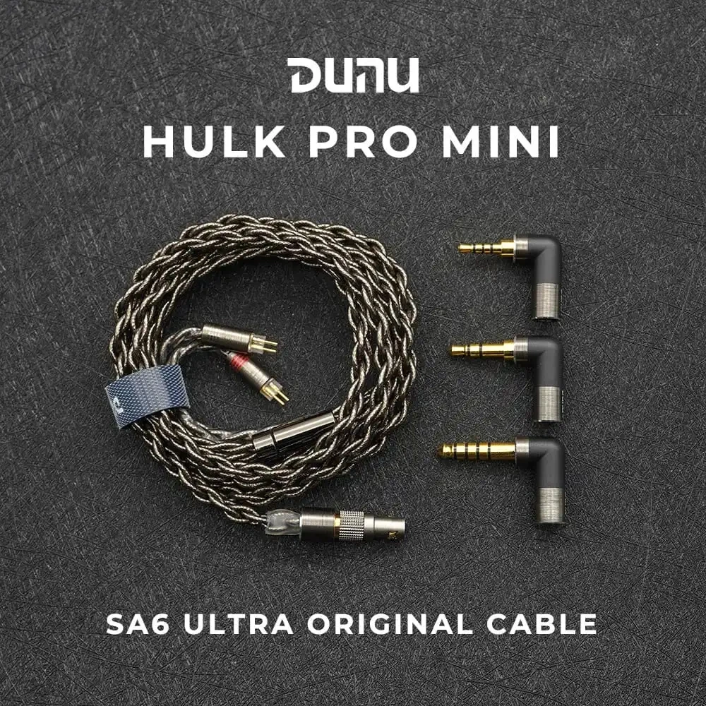 DUNU-MINI cable de auriculares HULK Pro Furukawa, cable de cobre de un solo cristal con 2,5/3,5/4,4mm, 3 conectores q-lock PLUS 0,78mm/MMCX