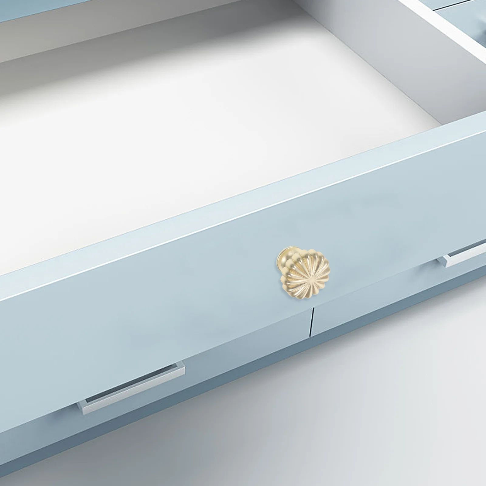 

4Pcs Copper Pumpkin Knobs Vintage Brass Cabinet Drawer Pulls Decorative Gold Handles Kitchen Dresser Hardware Gold Drawer Pulls