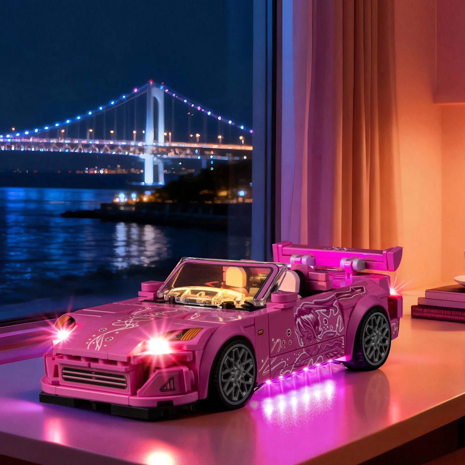 

LED Light Set Suitable for LEGO 2 Fast 2 Furious Honda S2000 #77241 Speed Champions Building Blocks