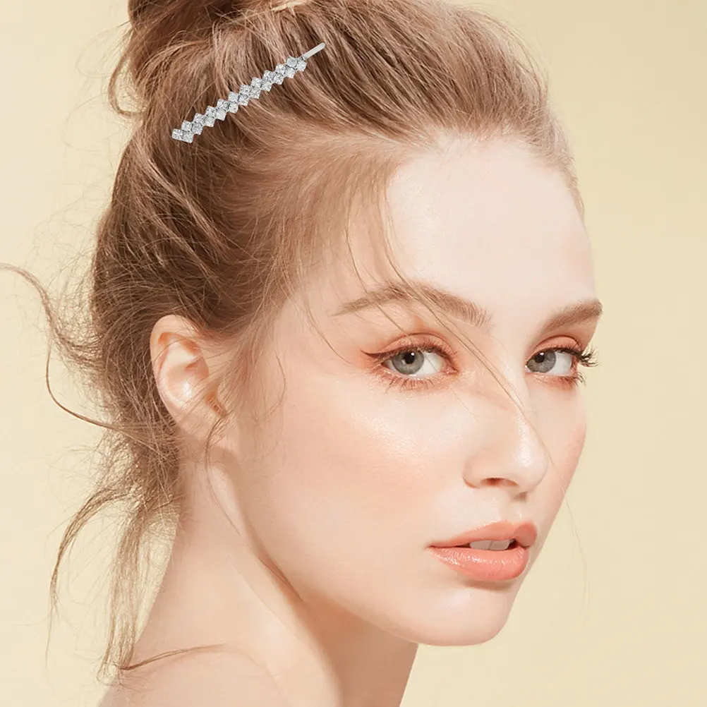 4Pcs Sparkly Rhinestone Hair Clips Elegant Bridal Bobby Pins Wedding Hair Accessories Decorative Hairpins Bobby Pins