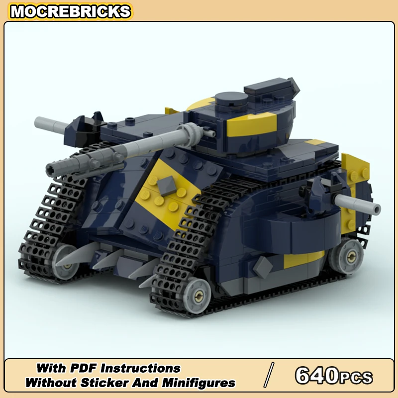 

MOC- 212279 Xylvania тяжелый танк, серия военных автомобилей, модель, строительные блоки, сделай сам, сборка, технология, кирпичи, игрушки, подарки для детей