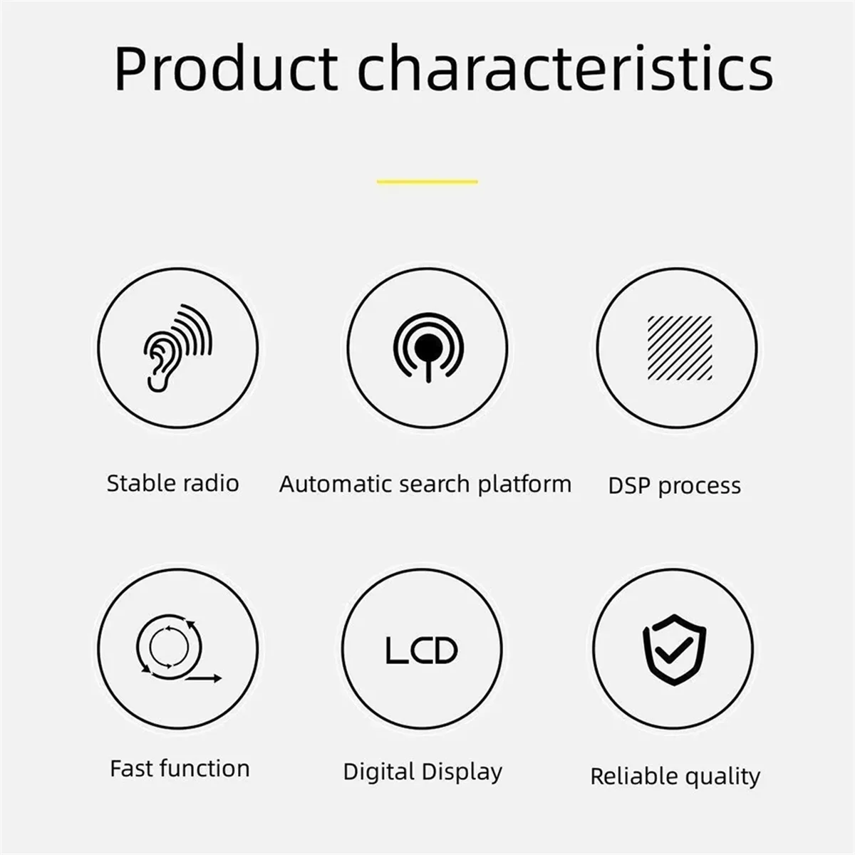 موثوقة-FM/AM معدات بث راديو صغير مشغل رقمي جيب صغير سماعات رأس ستيريو نمط متعدد الموجات راديو Fm-ABDQ