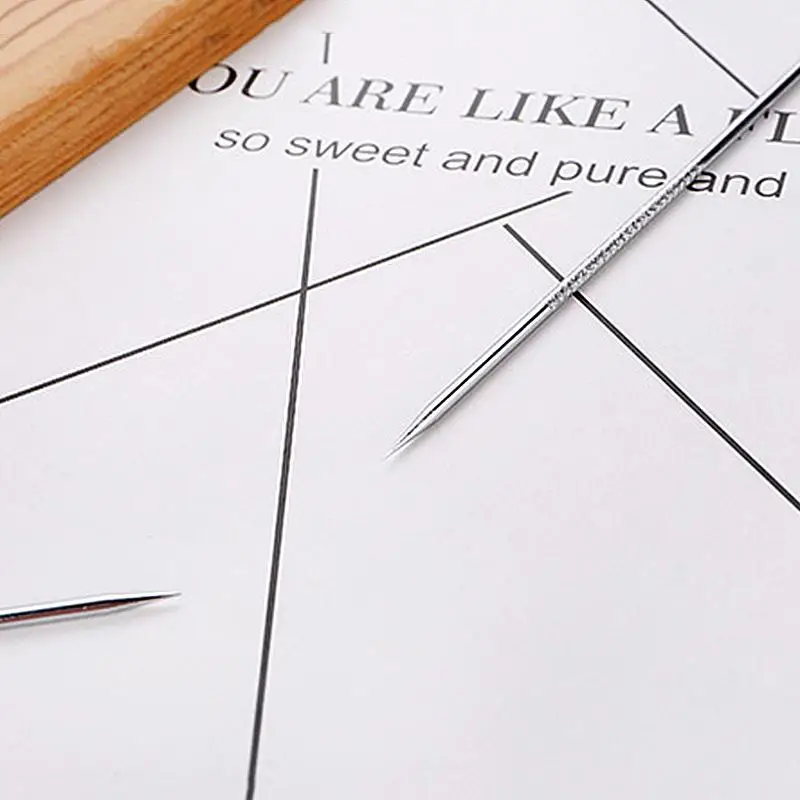 Acne Verwijdering Naalden Delicate Draagbare Rvs Acne Pick Mee-eter Puistje Smet Extrudeer Reiniging Extractor Gereedschap