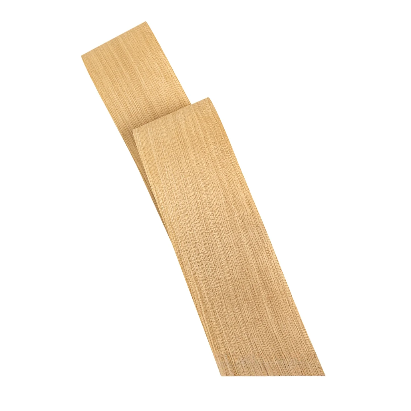 White Oak Straight Veneer, 0.2mm, 250x13cm, For Gift Box & Furniture Refinishing.(Backing Non-woven Fabric)