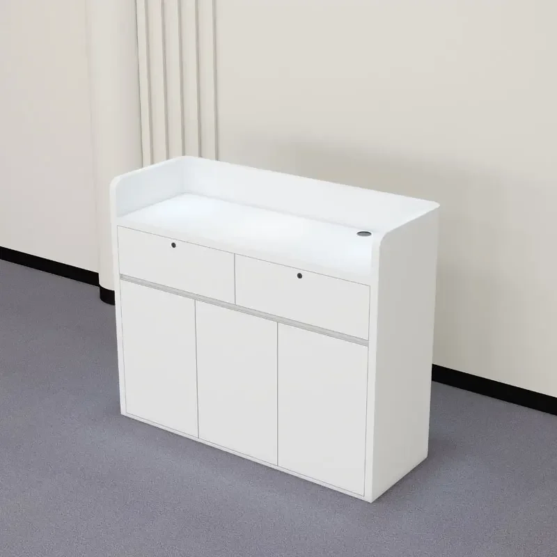 مكتب صغير مكتب الاستقبال مكافحة مستحضرات التجميل الترويجية الجدول منصة خشبية حامل الأثاث تصفيف الشعر Pulpitos الكنائس مخازن بار