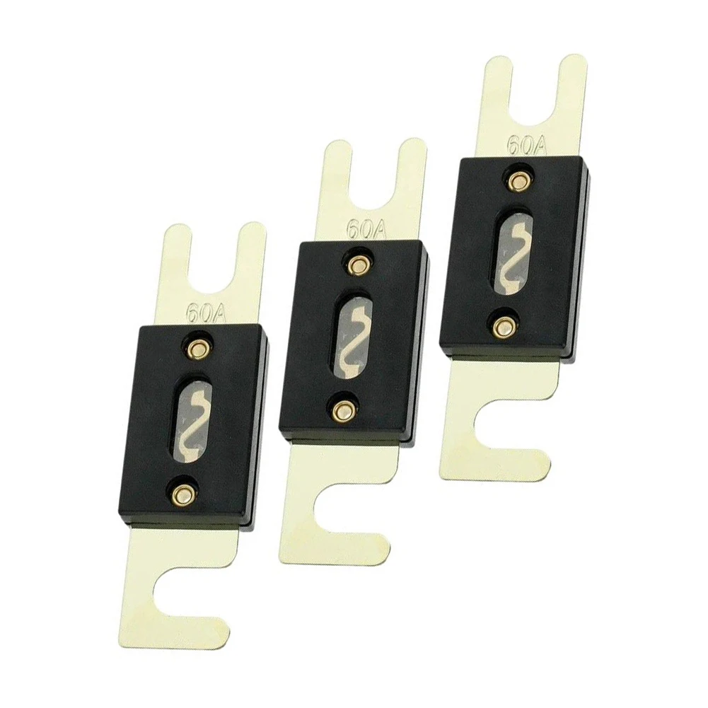 Black Flame Retardant Fuse 300 Amp 32 Volt For Car Truck Boat Audio Video Power Distribution Box Replacement Parts 3 Pcs