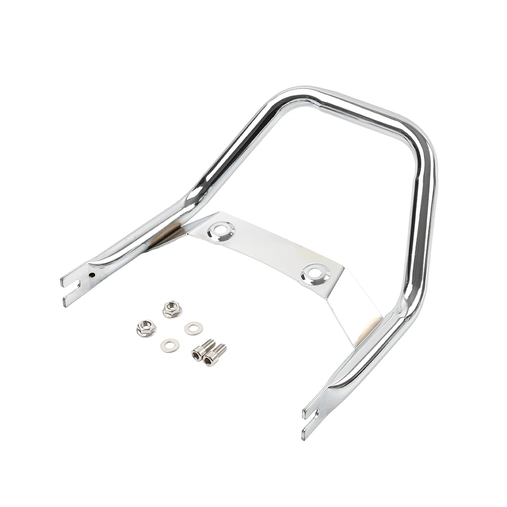 1Pcs Chrome Motorcycle Rear Passenger Armrest Brackets Seat Grab Bar Handle For HONDA Monkey 125 2018-2025