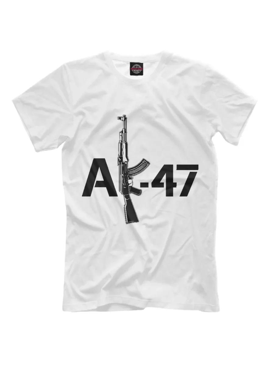 New T-shirt Russian Kalashnikov submachine gun automatic rifle weapon