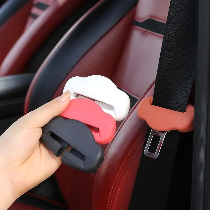 1Pcs Anti-Scratch Rubber Car Seat Buckle Protector Clip Protection Cover Universal Seat Belt Buckle Cover For SUV Sedan