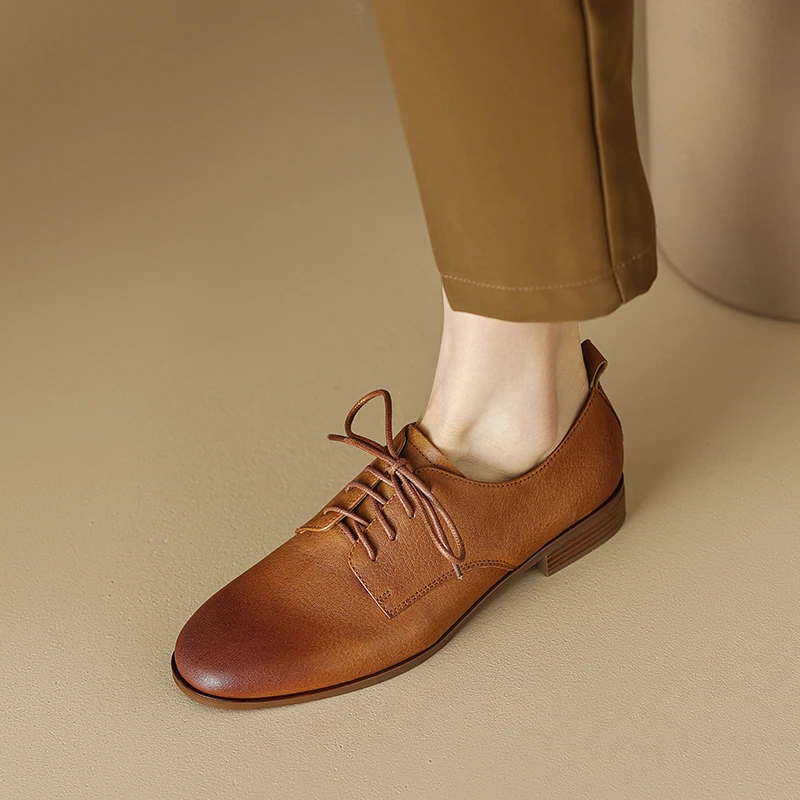 Oxford Shoes Brogue - Женские туфли-оксфорды EAGSITY из коровьей кожи,