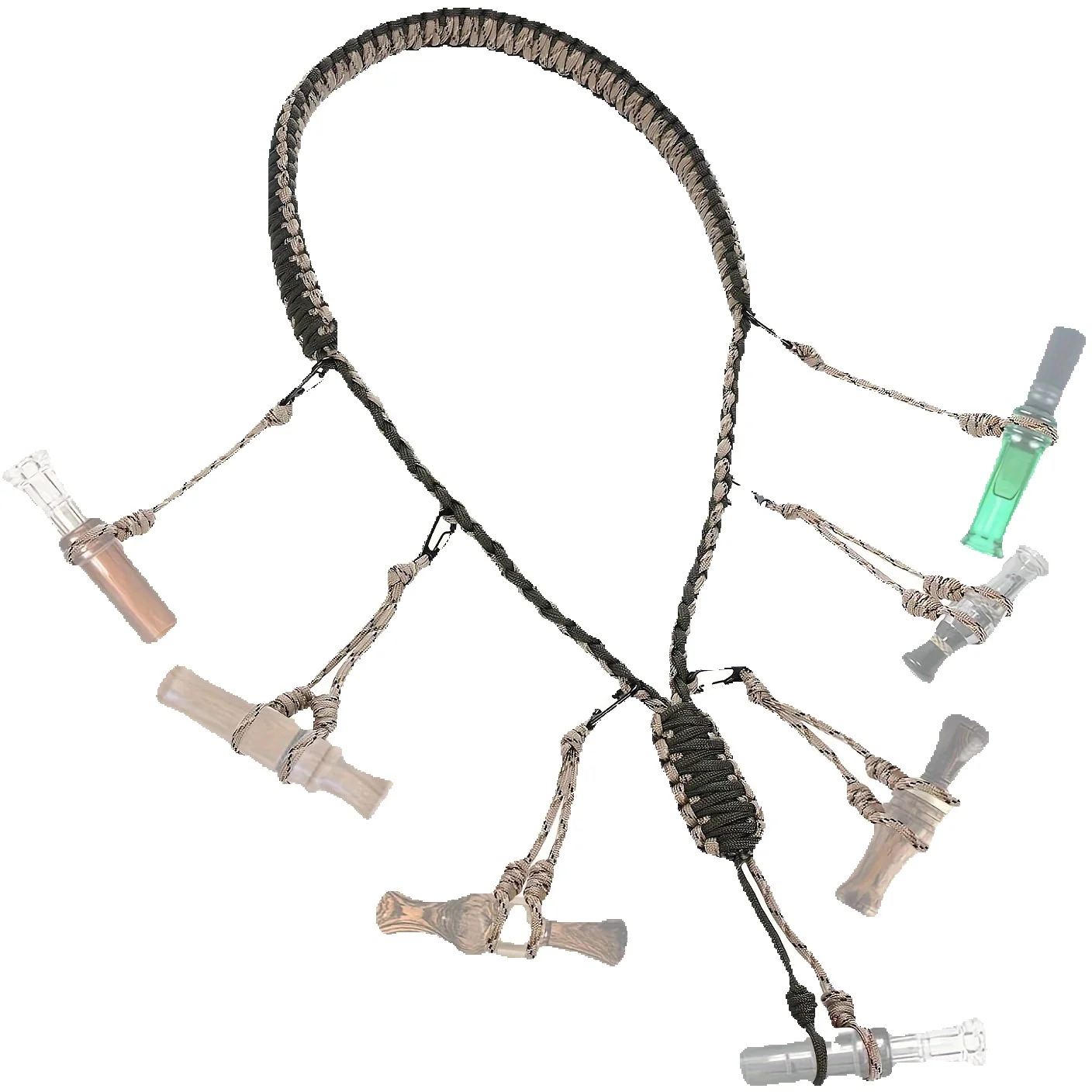 Duck Call Lanyard for Hunting and Shooting for Duck Calling Rope With Detachable Pendant Ensures Hanging Multiple, Outdoor