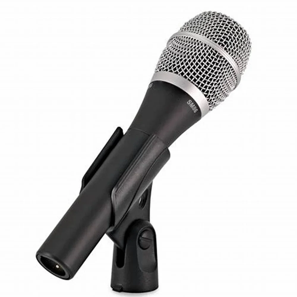 ميكروفون صوتي احترافي ديناميكي قلبي SM86 لمرحلة الغناء أداء صوتي مباشر احترافي مع مشبك ميكروفون #5