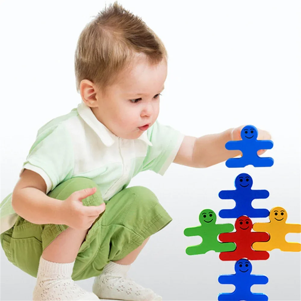 Children Wooden Building Blocks Balance Thinking Games Early Learning Montessori Educational Balancing Toys Children Baby Gift