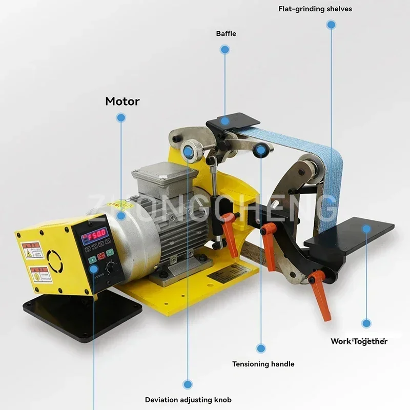 Variable-speed DIY woodworking polisher and sander; industrial-grade electric belt polisher.