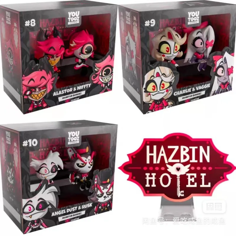 

New Hot 13.4cm Pvc Youtooz Hazbin Hotel Alastor Game Action Figure Collectible Model Ornaments Garage Kit Doll Toys Gift
