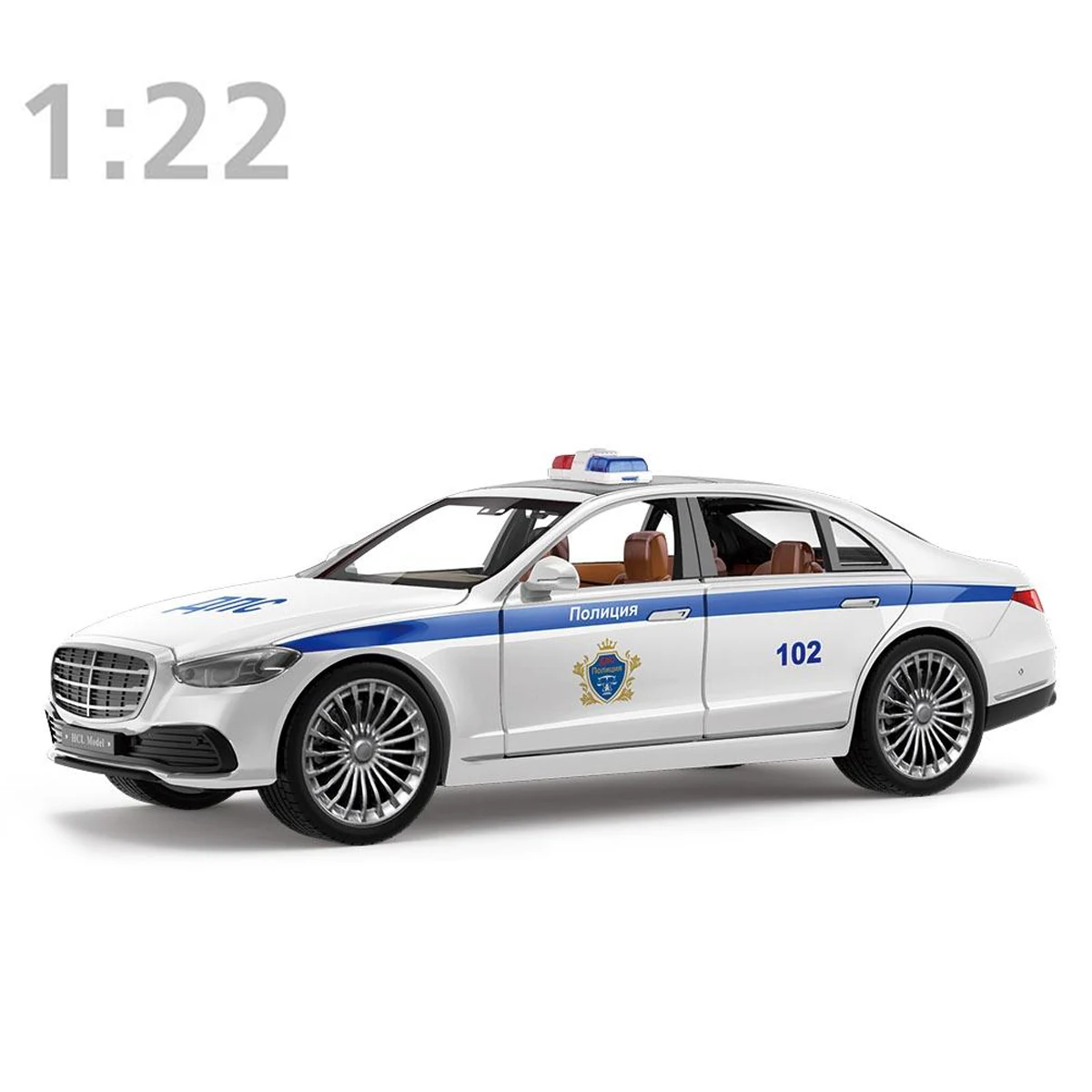 1:22 Mercedes S600 coche de juguete de aleación extraíble modelo vehículo coleccionable figura de acción de Metal fundido a presión