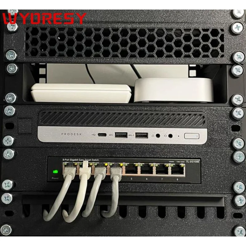 WYORESY for HP (EliteDesk/ProDesk Mini) Rack Stand Shock Absorption Buffer Cabinet Vibration Reduce Host Impact
