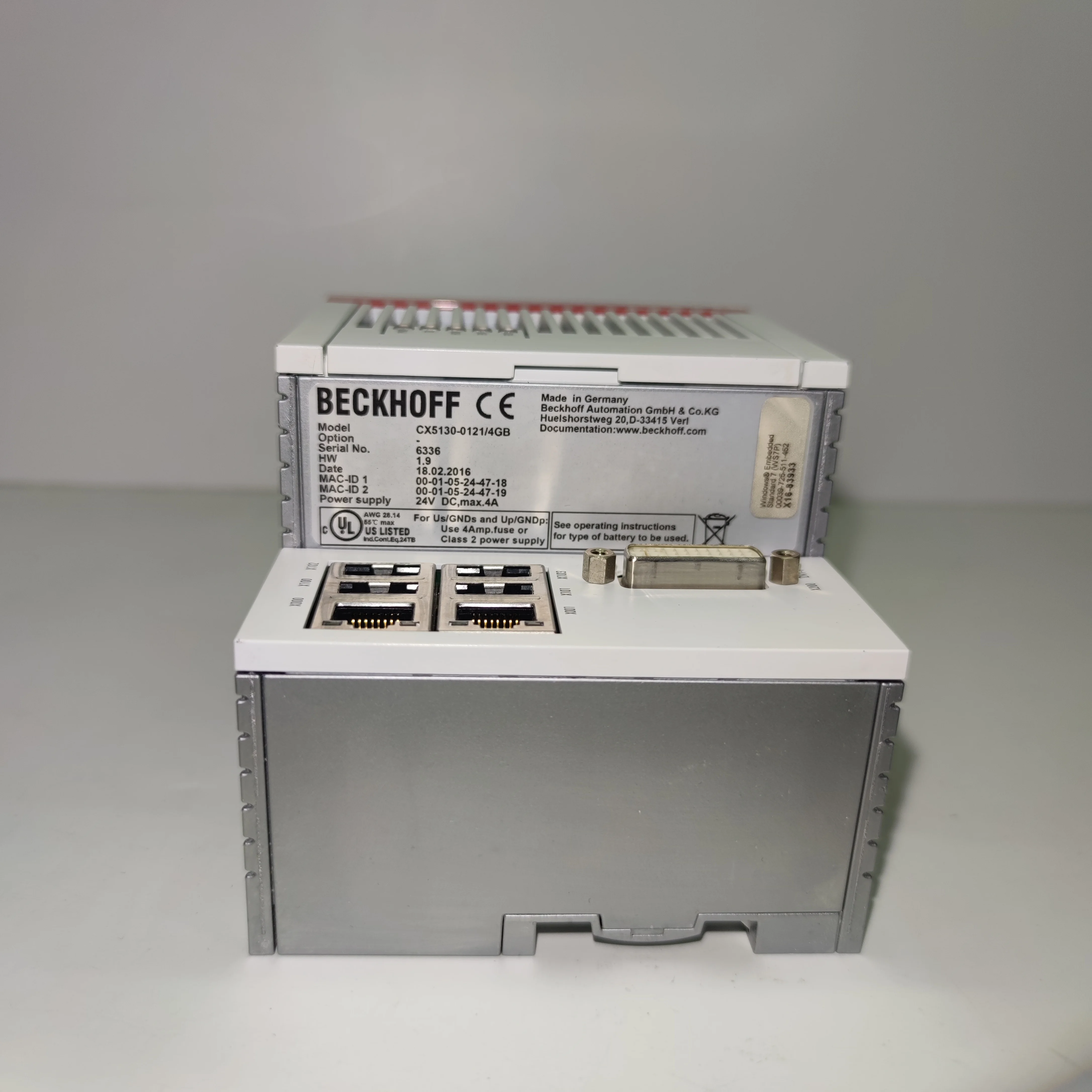 BECKHOFF CX5130-0121-4GB 6336 CX5130 | Embedded PC with Atom E3827 Brand New and Original, Welcome to Order