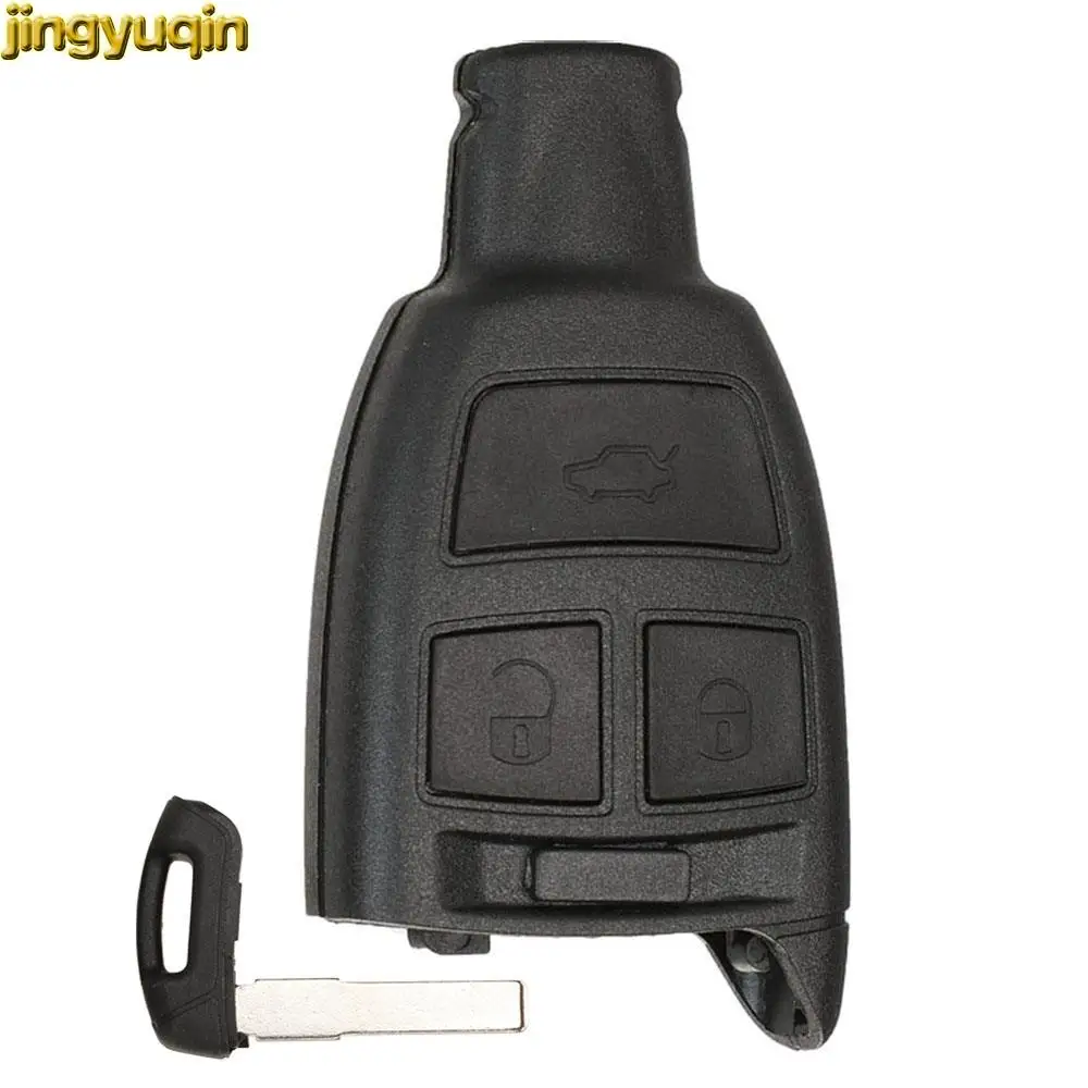 Jingyuqin Smart Remote Car Key Fob Shell For Fiat Croma Bravo Punto With SIP22 Emergency Blade 3 Buttons Keyless Entry