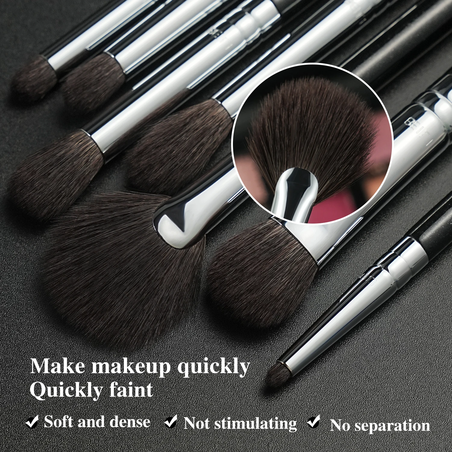 BEILI 17Pcs Eye Makeup Brushes Professional Soft Hair Concealer Eyeshadow Eyebrow Liner Blending Cosmetic Brush Set