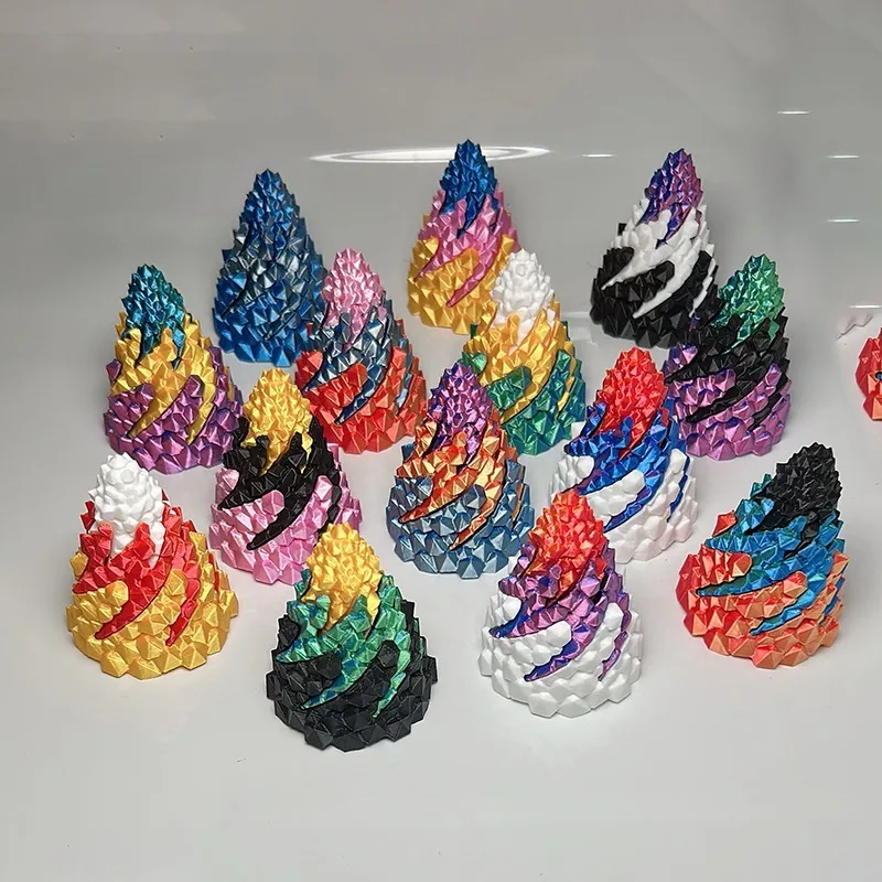 Stress Relieving Toy 3D Spiral Pyramid Rotating Stone, Impossible Passthrough Fidget Helix Puzzle for Home Office Desk