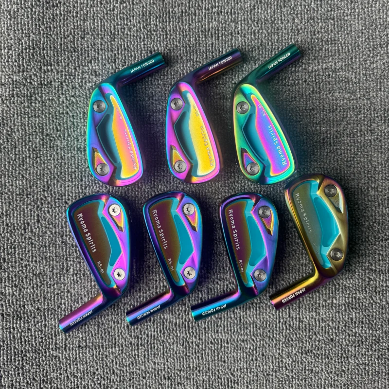 Ryoma Spirits RS-01 Forged Carbon Steel Golf Iron Golf Head For Ladies Golf Colourful #5-P,A (7pcs )