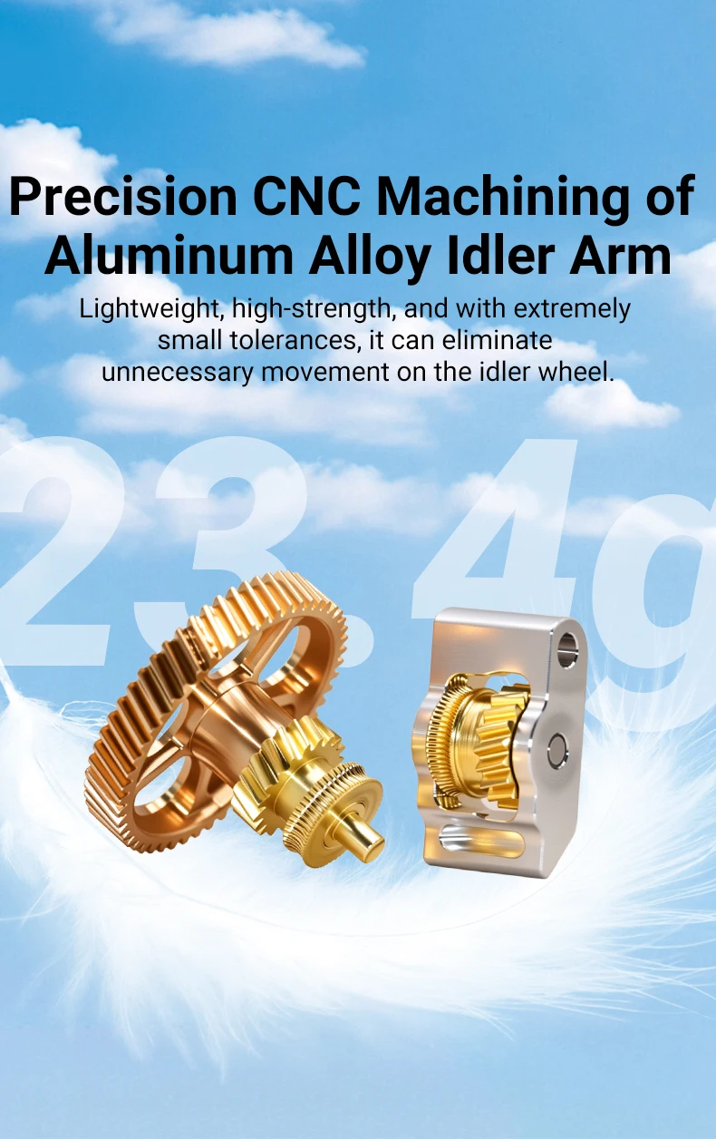 Vollmetall-Extruder-Getriebesatz aus gehärtetem Stahl für Bambu Lab A1 Mini A1 X1 X1C P1P P1S P2S DLC – Nano-beschichtetes Antriebszahnrad-Upgrade – Detail 24