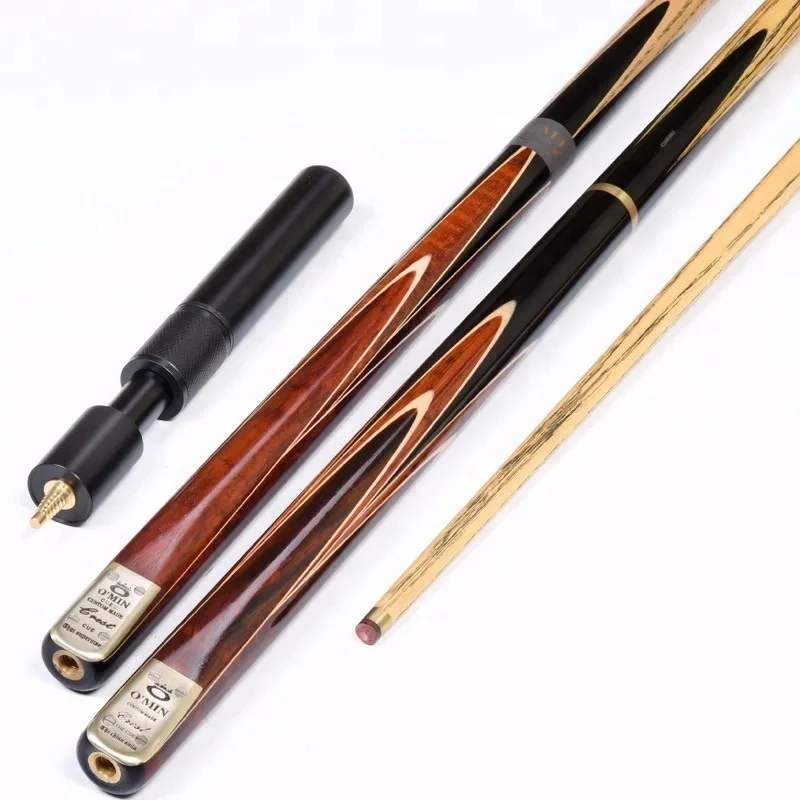 China factory 3/4 joint cue ash wood snooker cue with hand made