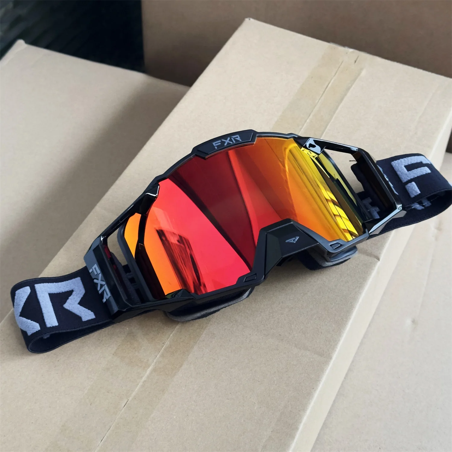 

FXR Men's Motocross Goggles Double Layer Anti Fog Cycling Glasses Motorcycle Helmet Glasses Gafas Para Mask for Sports Outdoor