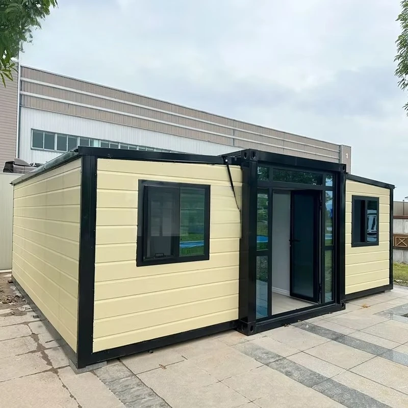 Office Container House 20/30/40ft Detachable Folding Studio 2 Bed 1 Bath Kitchen Easy Assembly Fire Retardant Durable