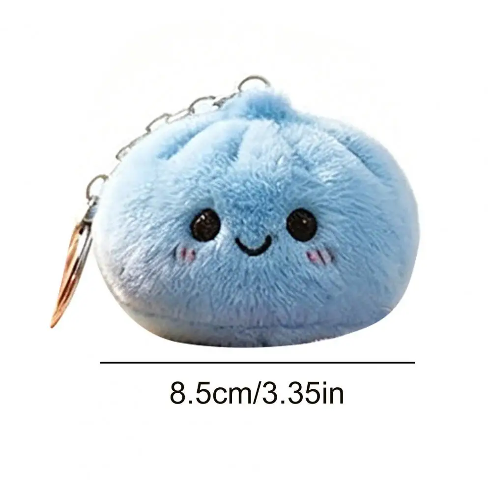 Plush Dumpling Pendant 2 Pcs Plush Dumpling Keychains Soft Squeezable Key Holders for Handbags Purses Backpacks Car Accessories