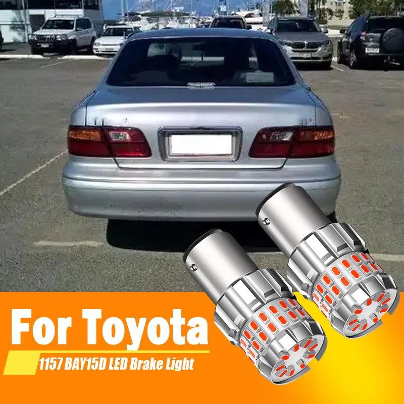 

2PCS For Toyota Corolla E120 E130 2002-2007 1157 P21/5W LED BAY15D Stop Brake Red Lights LED Reverse Backup Daytime Running DRL